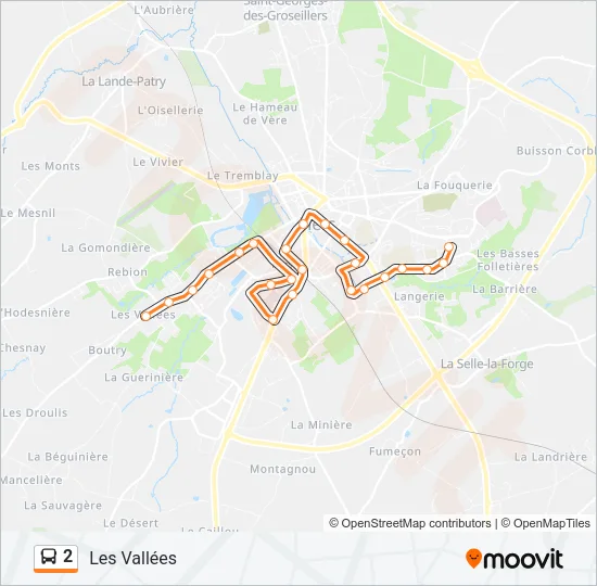 2 Bus Line Map