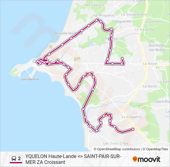 Mapa de 2 de autobús