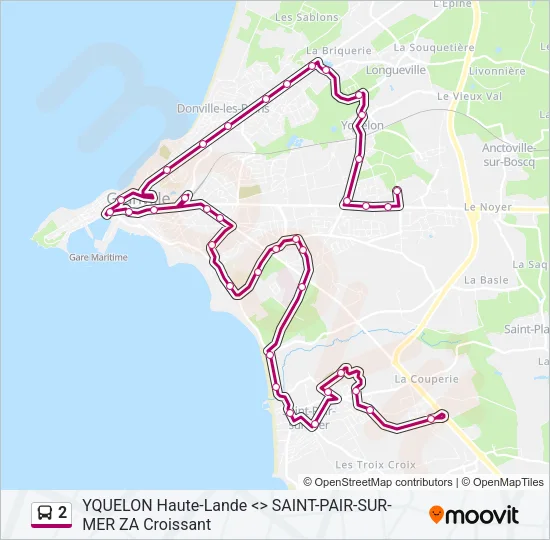 2 Bus Line Map