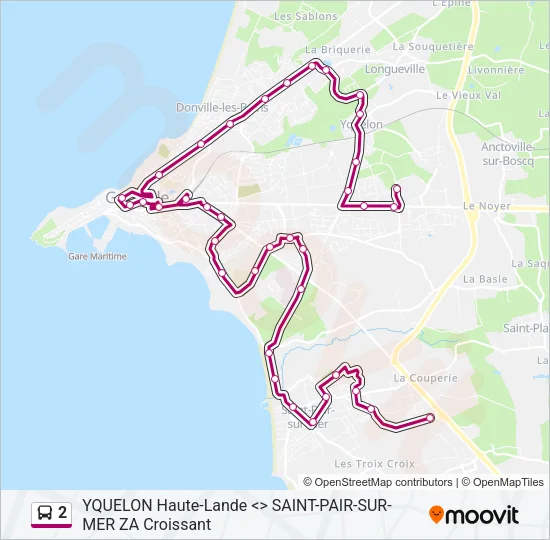 2 Bus Line Map