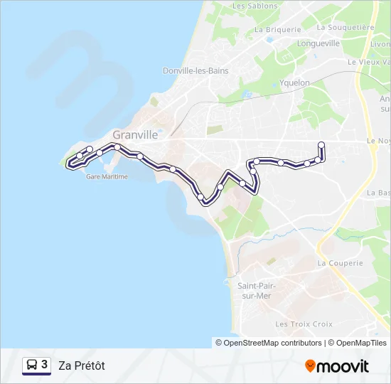 3 Bus Line Map