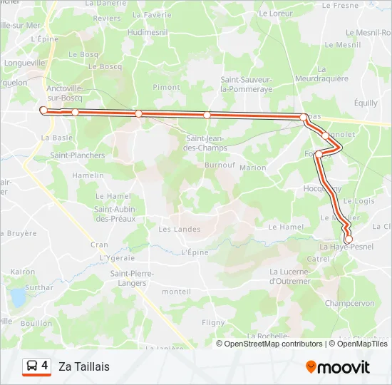 4 Bus Line Map