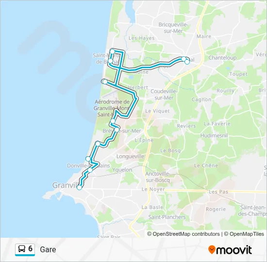 6 Bus Line Map