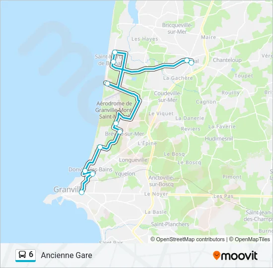 6 Bus Line Map