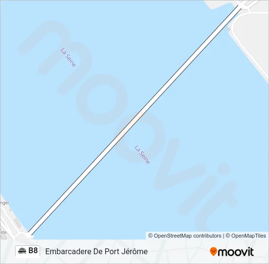 B8 Ferry Line Map