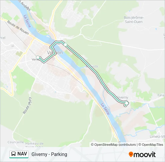 NAV Bus Line Map