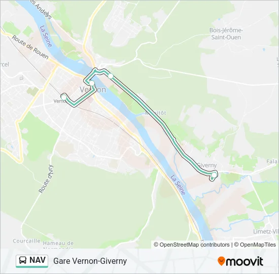 NAV Bus Line Map