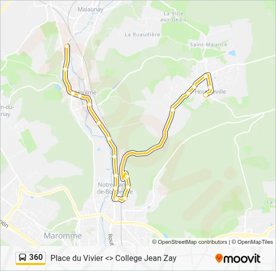 Mapa de 360 de autobús