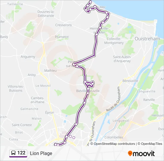 122 Bus Line Map