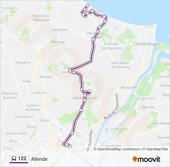 122 Bus Line Map