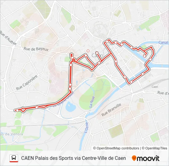NAVETTE CAEN Bus Line Map