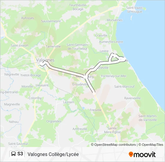 S3 Bus Line Map