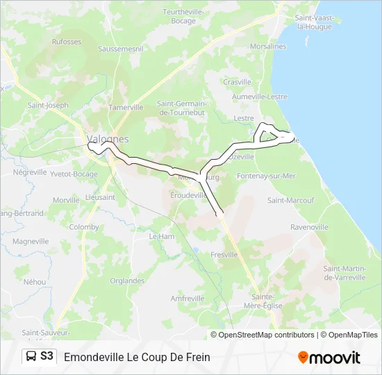 S3 Bus Line Map