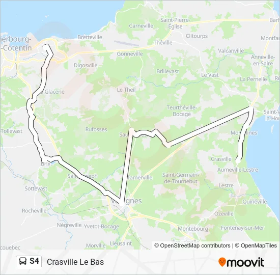 S4 Bus Line Map