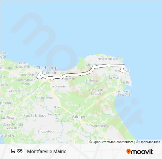 S5 Bus Line Map