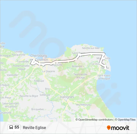 S5 Bus Line Map