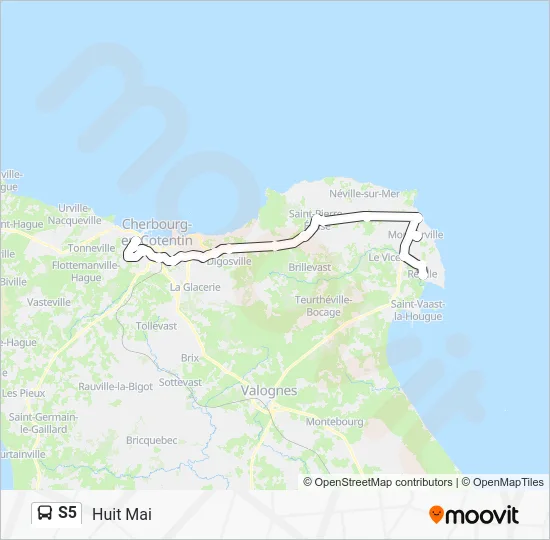 S5 Bus Line Map