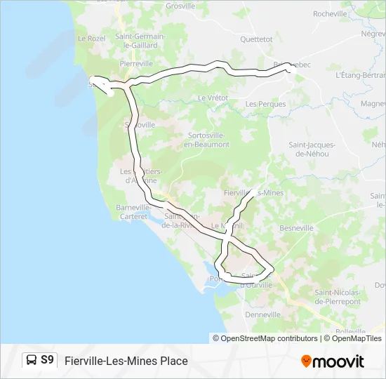 S9 Bus Line Map