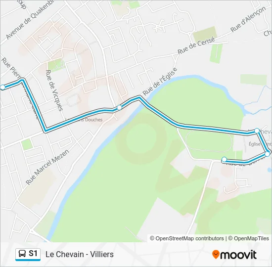 S1 Bus Line Map