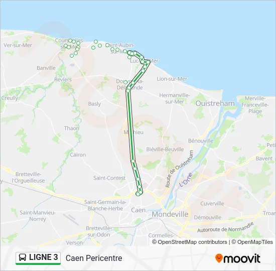 LIGNE 3 Bus Line Map