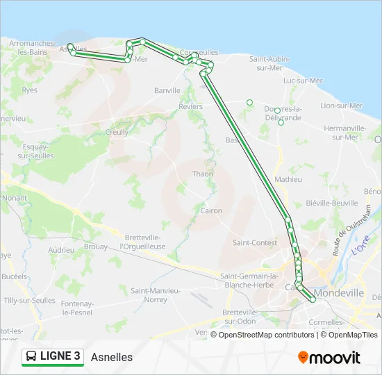 LIGNE 3 Bus Line Map
