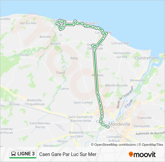 LIGNE 3 Bus Line Map