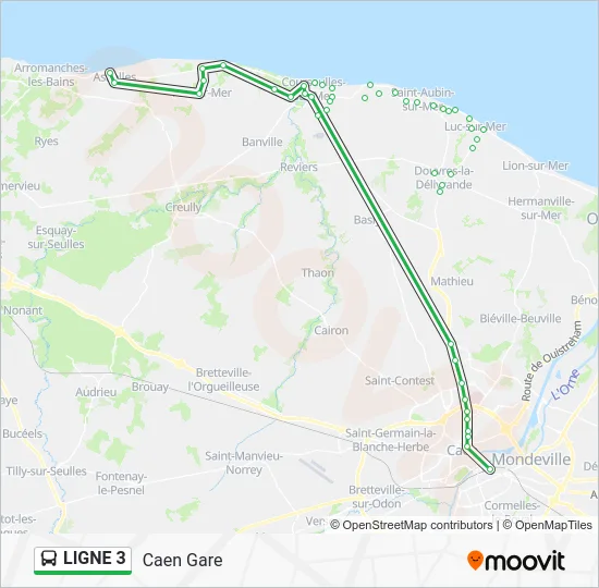 LIGNE 3 Bus Line Map