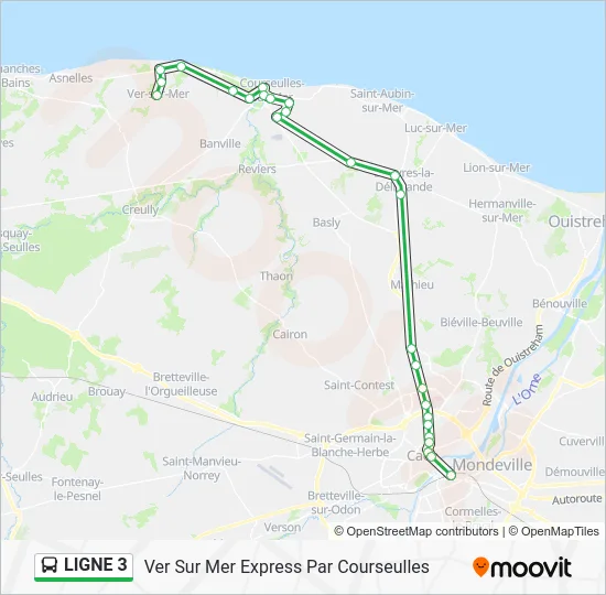 LIGNE 3 Bus Line Map