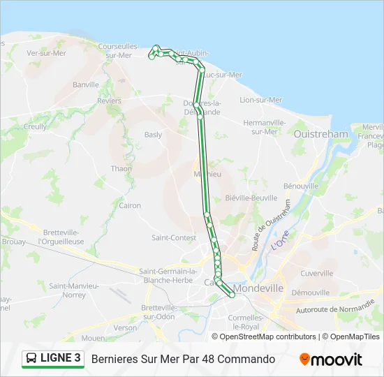 LIGNE 3 Bus Line Map