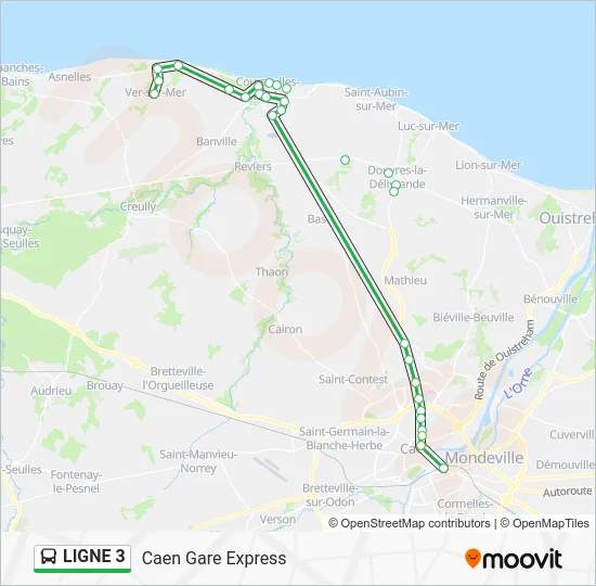 LIGNE 3 Bus Line Map