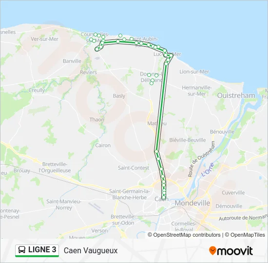 LIGNE 3 Bus Line Map
