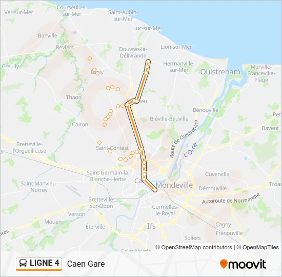 LIGNE 4 Bus Line Map