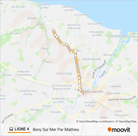 LIGNE 4 Bus Line Map