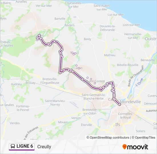 LIGNE 6 Bus Line Map