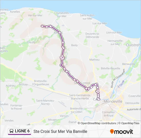 LIGNE 6 Bus Line Map