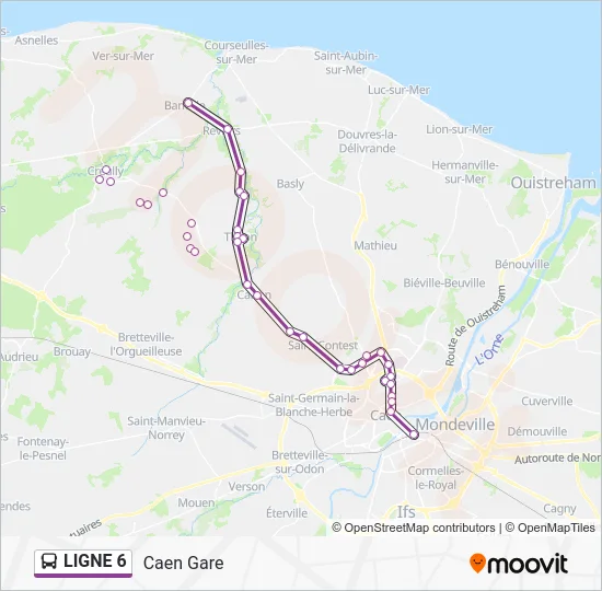 LIGNE 6 Bus Line Map