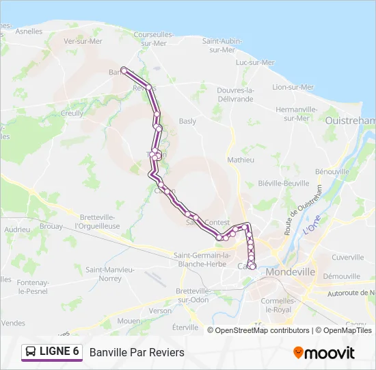 LIGNE 6 Bus Line Map
