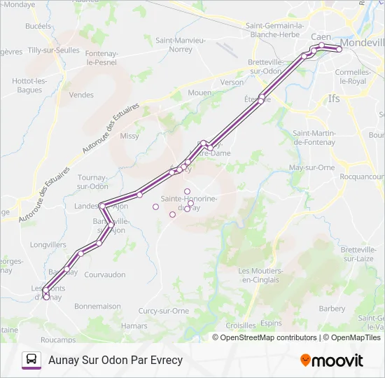 LIGNE 10 Bus Line Map