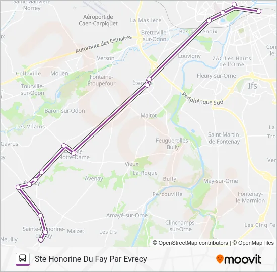 LIGNE 10 Bus Line Map
