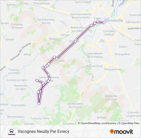 LIGNE 10 Bus Line Map