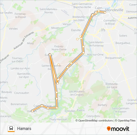 LIGNE 11 Bus Line Map