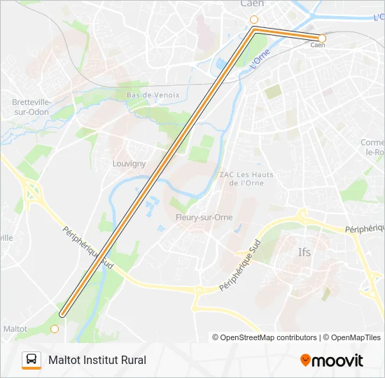 LIGNE 11 Bus Line Map