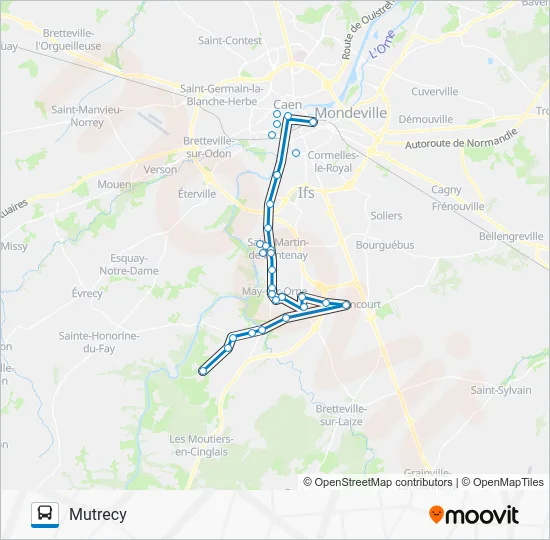 LIGNE 12 Bus Line Map