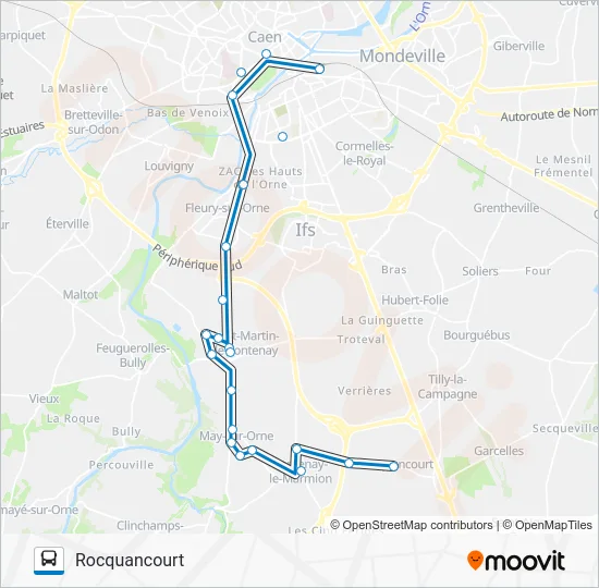 LIGNE 12 Bus Line Map