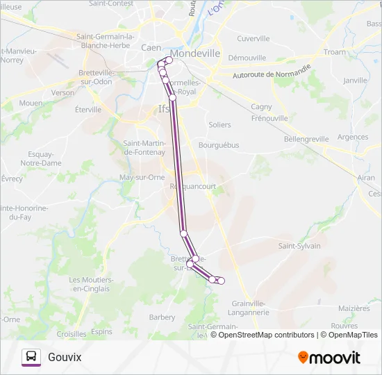 LIGNE 14 Bus Line Map