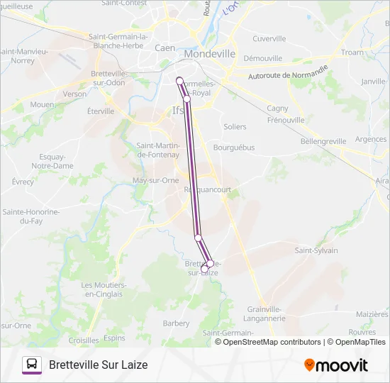 LIGNE 14 Bus Line Map