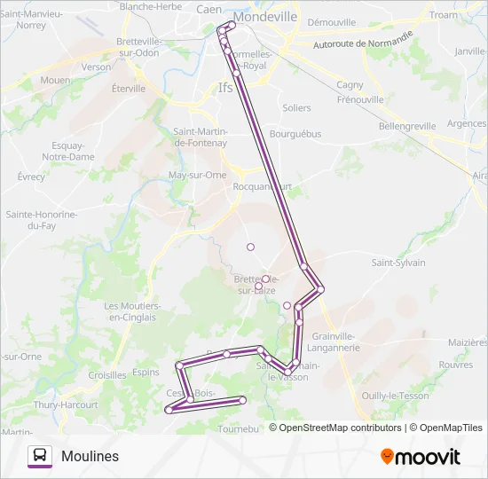 LIGNE 14 Bus Line Map