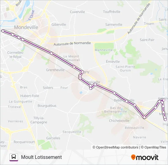 LIGNE 16 Bus Line Map