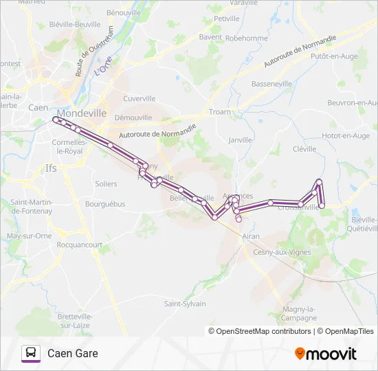 LIGNE 16 Bus Line Map