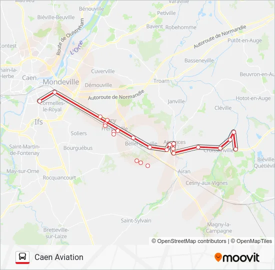 LIGNE 17 Bus Line Map